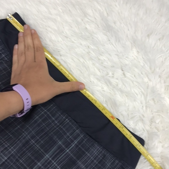 Lululemon Speed Skirt Coal Pig Pink Shale Stripe - Picture 7 of 8